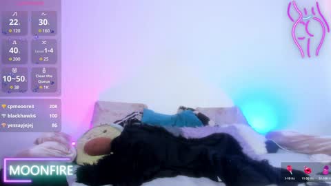 Snapshot of moonfiredance chatting on 12.12.24 Nicky online show from 12.12.24
