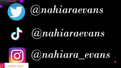 NAHIARA EVANS online show from 09.13.25
