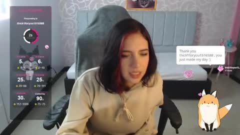 Snapshot of ninfa_ch chatting on 12.29.24 Ninfa online show from 12.29.24