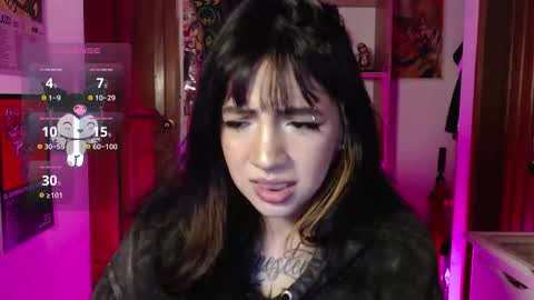 Snapshot of ninfa_ch chatting on 10.24.25 Ninfa online show from 10.24.25