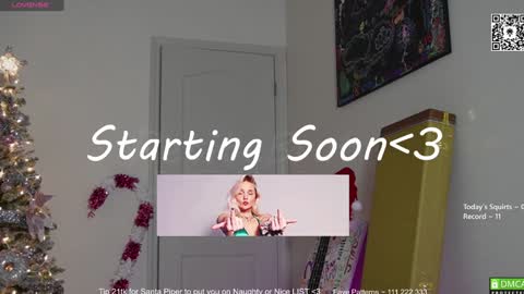Snapshot of petitebrat chatting on 12.17.24 PiperAvery online show from 12.17.24
