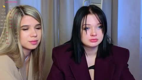 Lora black  and Lili blonde welcome you here online show from 03.04.25