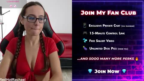 Snapshot of red_hot_rachael chatting on 10.25.25 Red Hot Rachael online show from 10.25.25