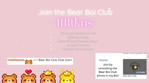 Snapshot of rosiebones chatting on 09.10.25 Rosie Bones online show from 09.10.25