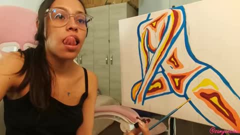 Snapshot of samyonichan chatting on 12.05.24 Special show on 17 december and 23 UwU online show from 12.05.24