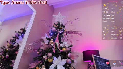 Snapshot of saraavila_ chatting on 12.26.24 SaraAvila online show from 12.26.24