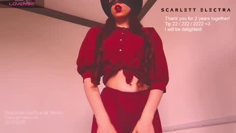 Snapshot of scarlett_electra chatting on 10.10.25 SCARLETT ELECTRA - online show from 10.10.25