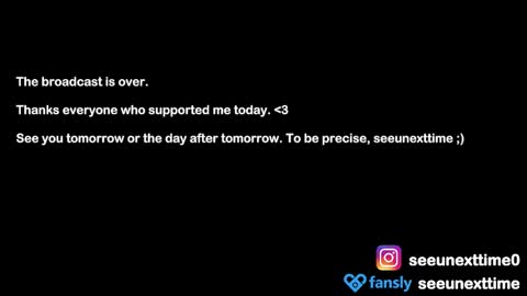 Snapshot of seeunexttime chatting on 02.03.25 Jess online show from 02.03.25