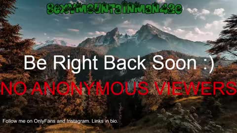 Sexymountainman420 online show from 01.27.25