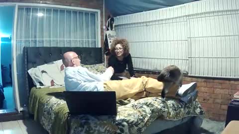 Snapshot of sharpdressedcouple chatting on 10.18.25 Two-of-us online show from 10.18.25