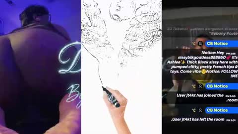 Sissyblkgoddess online show from 07.19.26