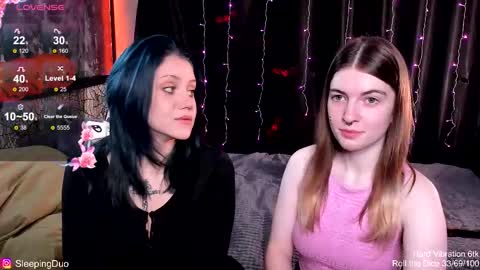 Snapshot of sleepingduo chatting on 10.21.25 Hi We are Iva and Angela Nice to meet u 3 online show from 10.21.25