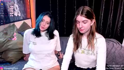 Snapshot of sleepingduo chatting on 11.13.25 Hi We are Iva and Angela Nice to meet u 3 online show from 11.13.25