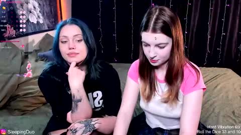 Snapshot of sleepingduo chatting on 11.21.25 Hi We are Iva and Angela Nice to meet u 3 online show from 11.21.25