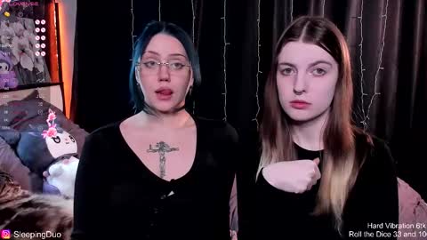 Snapshot of sleepingduo chatting on 11.29.25 Hi We are Iva and Angela Nice to meet u 3 online show from 11.29.25