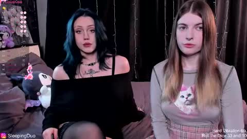 Snapshot of sleepingduo chatting on 12.03.25 Hi We are Iva and Angela Nice to meet u 3 online show from 12.03.25