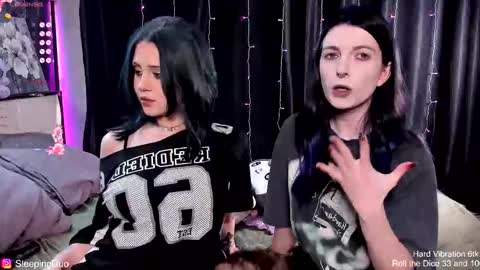 Snapshot of sleepingduo chatting on 12.19.25 Hi We are Iva and Angela Nice to meet u 3 online show from 12.19.25