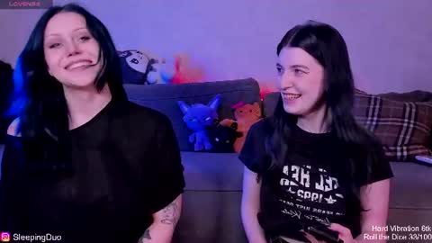 Snapshot of sleepingduo chatting on 06.16.26 Hi We are Iva and Angela Nice to meet u 3 online show from 06.16.26