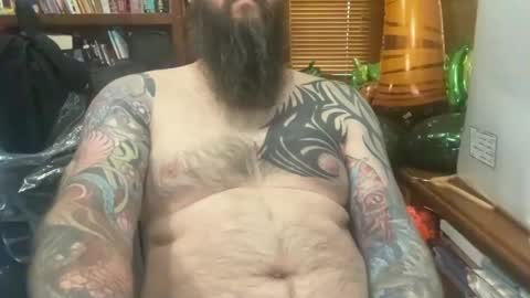 Snapshot of spenderal chatting on 12.24.24 Beard Guy online show from 12.24.24