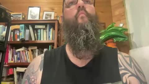 Snapshot of spenderal chatting on 12.31.24 Beard Guy online show from 12.31.24