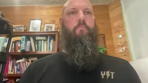 Snapshot of spenderal chatting on 01.14.25 Beard Guy online show from 01.14.25