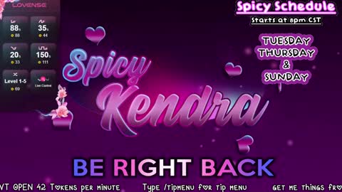 Kendra online show from 01.31.25