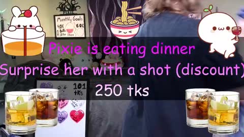 Snapshot of ten_tickle_pixie chatting on 02.25.25 Pixie and Tentacle Overlord online show from 02.25.25