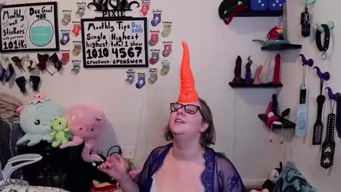 Snapshot of ten_tickle_pixie chatting on 12.19.25 Pixie and Tentacle Overlord online show from 12.19.25