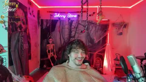 Snapshot of thejohnnystone chatting on 10.23.25 Johnny Stone online show from 10.23.25