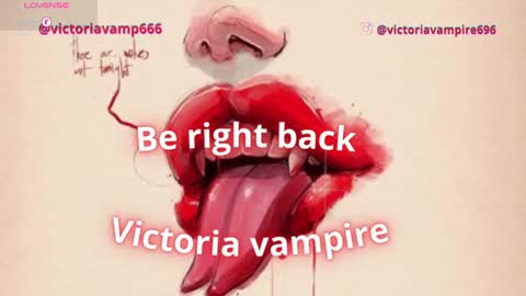 Snapshot of victoriavampire666 chatting on 06.24.26 Victoria Vampire online show from 06.24.26