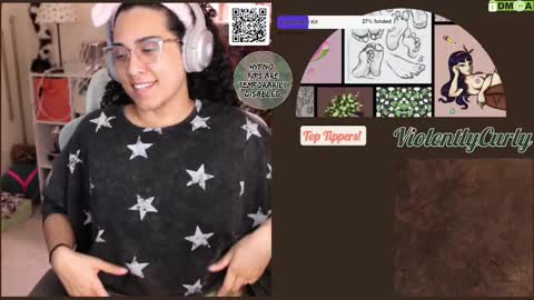 Snapshot of violentlycurly chatting on 11.04.25 Curly the Coin Operated Toy online show from 11.04.25