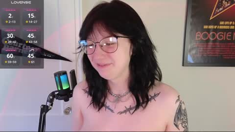 Snapshot of violetwinter666 chatting on 12.29.24 Violet Winter  indie sleaze goth girl next door online show from 12.29.24