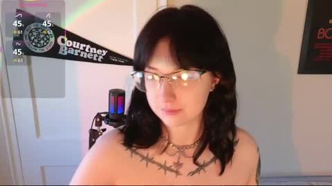 Snapshot of violetwinter666 chatting on 03.07.25 Violet Winter  indie sleaze goth girl next door online show from 03.07.25