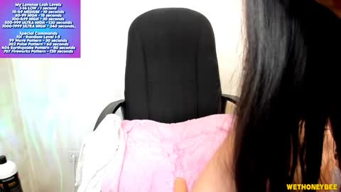 Snapshot of wethoneybee chatting on 02.04.25 Mina online show from 02.04.25