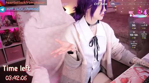 Snapshot of yourcutewaifu chatting on 10.23.25 Lina Fansly online show from 10.23.25