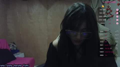 Snapshot of yuny_haruno chatting on 12.19.24 Haruno online show from 12.19.24