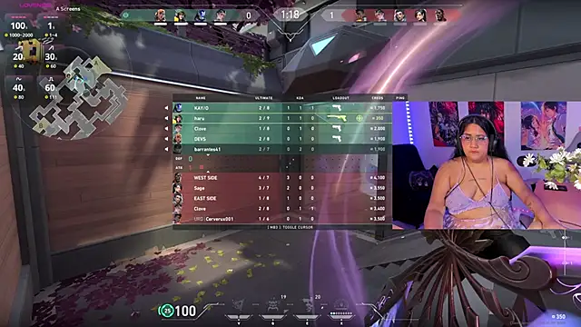 Snapshot of haru_u2 chatting on 10.23.25 haru u2 online show from 10.23.25