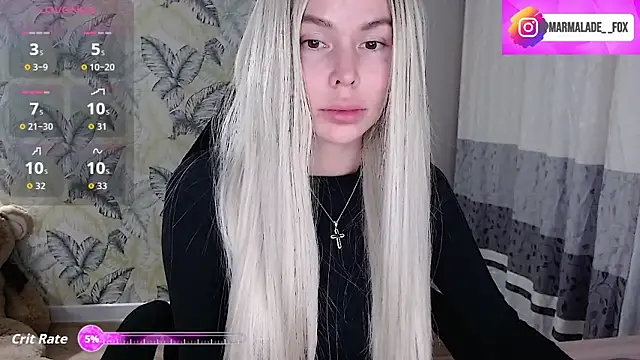Snapshot of Marmalade_Fox chatting on 11.11.25 Marmalade Fox online show from 11.11.25
