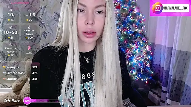 Snapshot of Marmalade_Fox chatting on 12.17.25 Marmalade Fox online show from 12.17.25