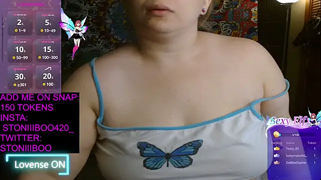 Snapshot of Stoniiiboo chatting on 02.07.25 Stoniiiboo online show from 02.07.25