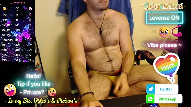 RealManHaveHairy online show from 10.14.25