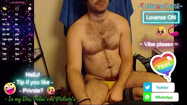 RealManHaveHairy online show from 11.24.25