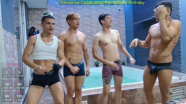 Snapshot of Boysgang_sex chatting on 12.28.24 Boysgang sex online show from 12.28.24
