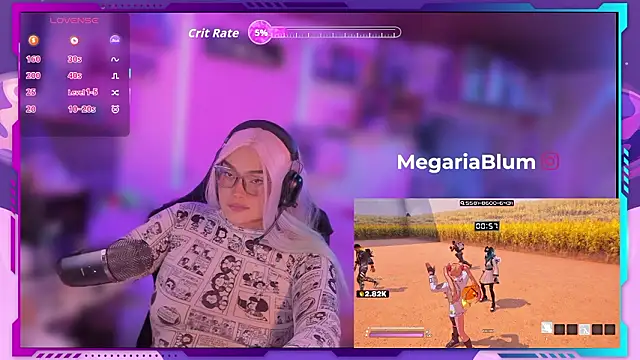 MegariaB online show from 02.19.26