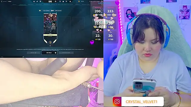 Snapshot of crystal7u7 chatting on 10.14.25 crystal7u7 online show from 10.14.25