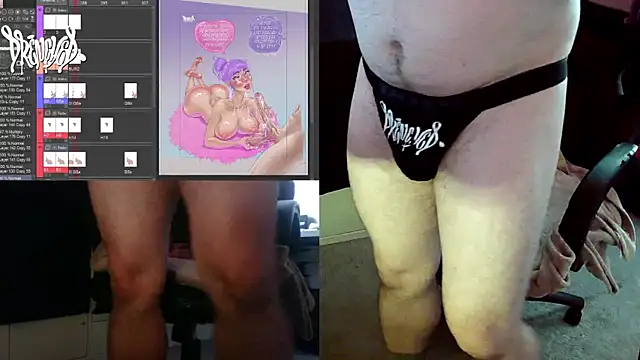 Snapshot of DrenchedArt chatting on 10.04.25 DrenchedArt online show from 10.04.25