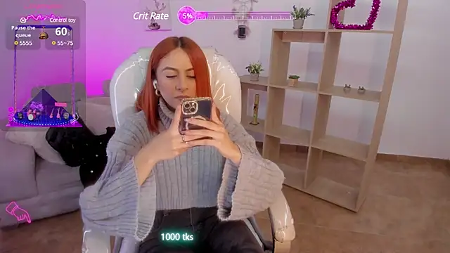Snapshot of Tiarha chatting on 02.22.25 Tiarha online show from 02.22.25