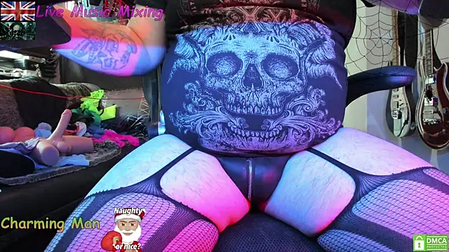 Snapshot of TheGothKing chatting on 12.24.24 TheGothKing online show from 12.24.24