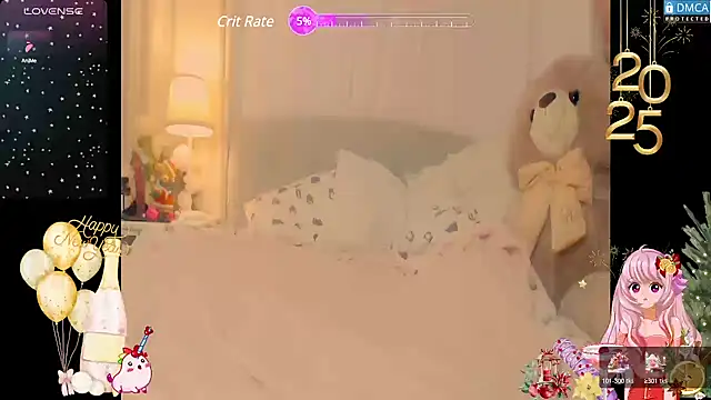 Snapshot of Blondecandie chatting on 01.01.25 Blondecandie online show from 01.01.25