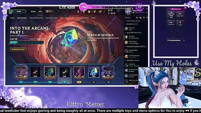 Snapshot of SassyKittyn chatting on 12.03.24 SassyKittyn online show from 12.03.24